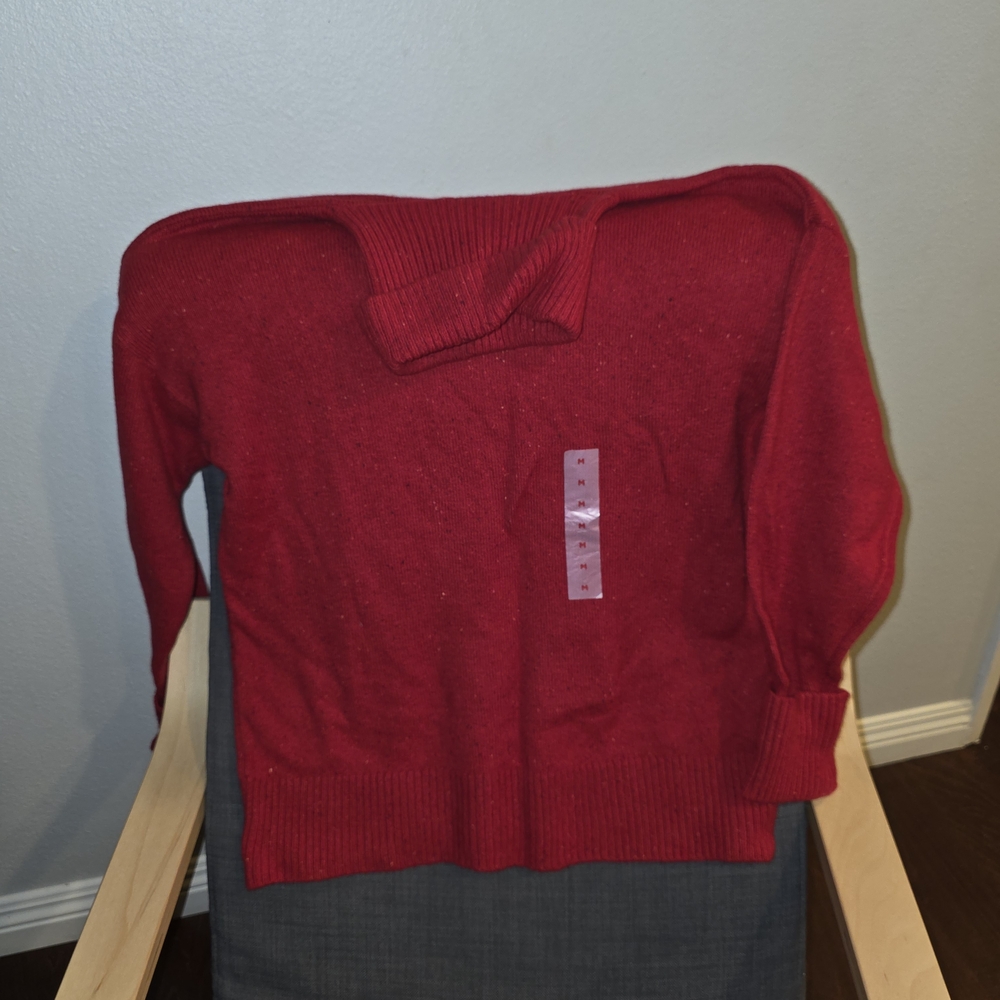 Old Navy Vibrant Red Knit Sweater